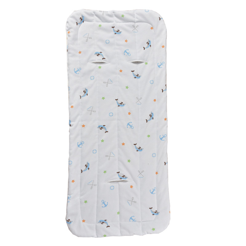 婴儿推车垫子通用坐垫全棉可洗儿童纯棉花垫四季宝宝遛娃推车睡垫