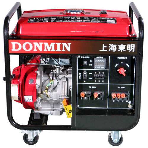 东明DONMIN 单三相同功率两用5kw小型手启动汽油发电机DMDS6500CX