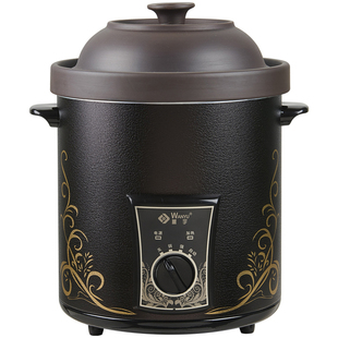 万宇10L紫砂锅电砂锅商用大容量煲汤锅家用不锈钢电炖锅煮粥神器