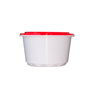 一次性锁扣打包盒圆形带盖商用防盗扣餐盒汤面米线麻辣烫外卖盒子