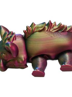 3D打印玩具模型野猪关节可动网红成品雕塑摆件手办动物装饰工艺品