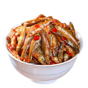 湖南特产下饭菜农家柴火鱼小吃零食鱼仔香辣火培鱼罐装下酒菜整箱