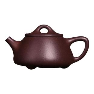 宏中《希有泥料》原矿湖滏紫茄泥泡黑茶紫砂壶石瓢壶家用泡茶壶