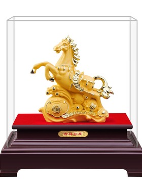 2026马年金色招财吉祥马摆件