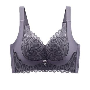 婷美无痕内衣女聚拢小胸显大上托防下垂收副乳无钢圈蕾丝文胸罩