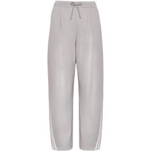 【自营】adidas阿迪达斯女三叶草宽松弯刀裤休闲纯棉运动裤IA7519