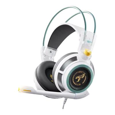 硕美科头戴电竞游戏耳机USB震动