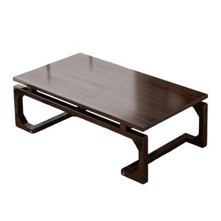 飘窗小桌子榻榻米茶桌实木小茶几炕几家用坐地矮桌炕桌书法学习桌