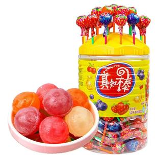 真知棒108支桶装什锦棒棒棒糖花束水果味糖果六一儿童送礼