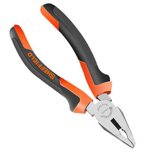 钢盾钢丝钳尖嘴钳老虎钳子多功能多用斜嘴钳虎口钳平口钳电工工具