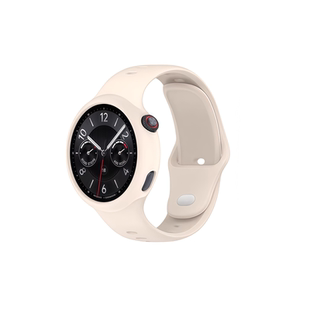 适用于vivowatch5手表保护壳液态硅胶镂空保护套iqoowatch5反扣硅胶表带防摔耐磨表壳男女防水软壳替换带配件