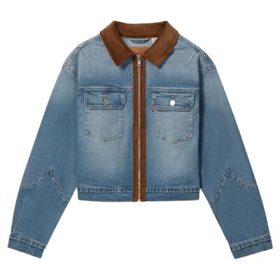 商场同款女士美式牛仔夹克外套