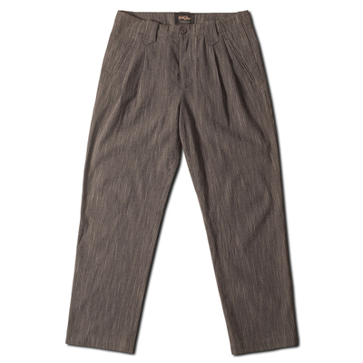 复古条纹休闲裤宽松长裤