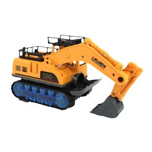 儿童手提灯笼自动投篮挖掘机电动音乐发光男孩玩具车灯笼2026新款