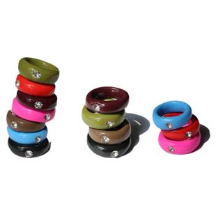 坏熊集市Bad Bear甜甜圈素圈小闪钻尾戒骨節搭配百搭手作可爱戒指