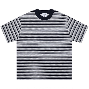 From Mars Loose stripe retro short-sleeved T-shirt