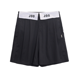 jojo童装女童翻边腰头五分短裤 夏季棉锦纶宽松阔腿儿童休闲中裤