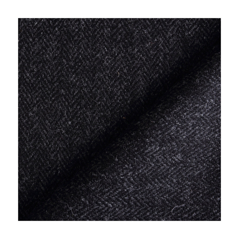 harristweed粗花呢黑色大衣料