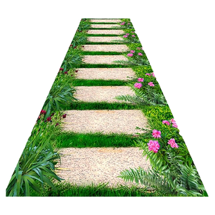 可裁剪机洗田园风客厅门厅玄关垫定制家用过道走廊地毯楼梯防滑垫