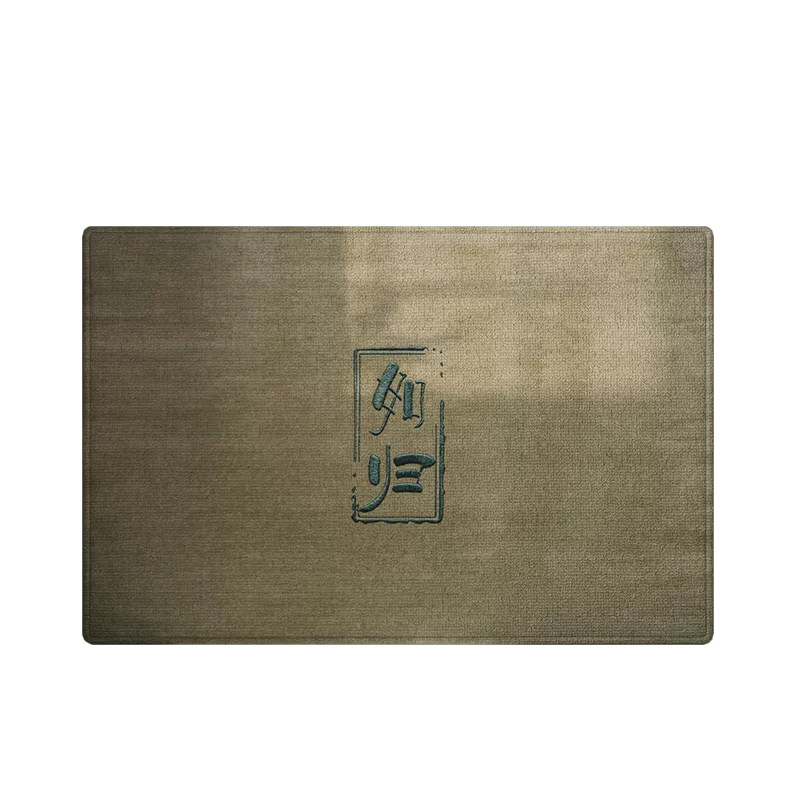 中式简约入户门地垫玄关进门防滑脚垫耐脏除尘免洗地毯可裁剪定制