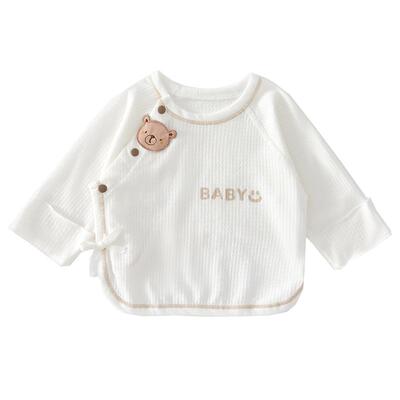 温巢新生婴儿衣服夏季薄款半背衣