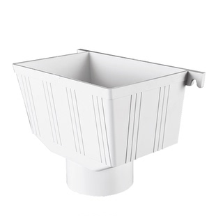 LESSO联塑PVC方形雨水漏斗管件方形排水管75 110下水配件落水斗