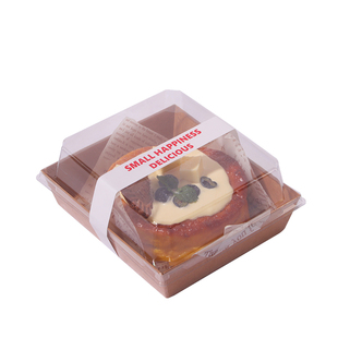 4寸加高蛋糕盒子巴斯克草莓蛋糕包装盒四寸慕斯小甜品西点打包盒