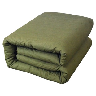 加厚冬季保暖军绿色棉被冬被学生宿舍单人工地劳褥子保垫被子