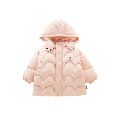 童泰女宝宝中长宽羽绒服