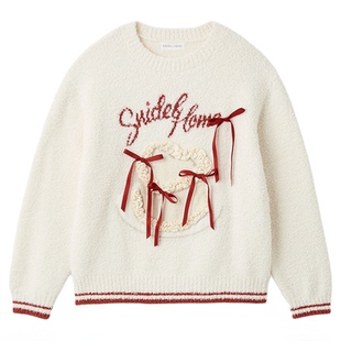 SNIDEL HOME2026春夏新品圆领蝴蝶结飘带居家针织睡衣SHNT261021