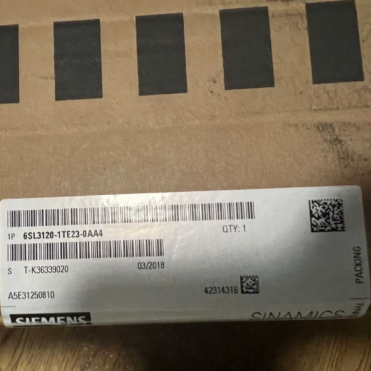 议价6SL3120-1TE23-0AA4西门子S120伺服驱动器6SL31201TE230AA4议 - 实物图