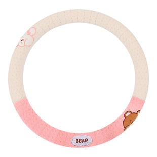 汽车方向盘套冬季毛绒2025新款可爱保暖冬天保护套装饰车把套女士