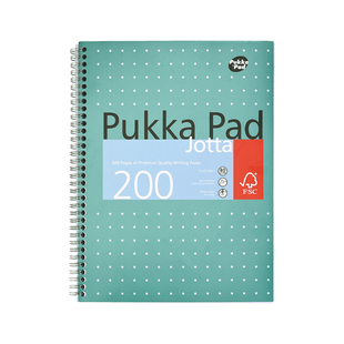 英国pukkaPad普卡简约金属色A4线圈本双面划线A5学生用加厚笔记本