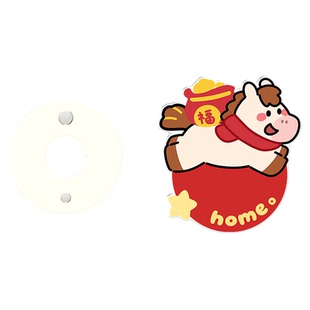 小福马防盗门猫眼遮挡盖堵孔器新年入户门猫眼装饰磁吸猫眼防窥盖