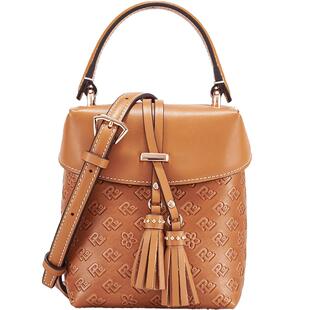 保兰德PLD真皮包包女款流苏小盒子磁吸翻盖手提包斜挎包