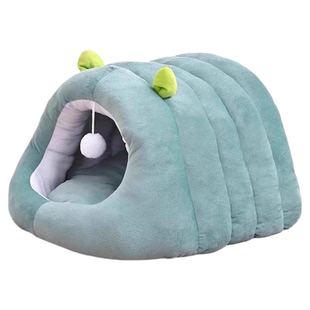 猫窝四季通用冬季狗窝加厚保暖半封闭式猫咪睡袋深度睡眠安全感窝