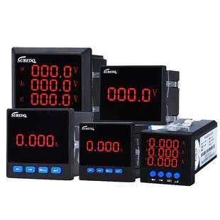 单相电流表数显三相多功能485通讯交流数显电力仪表6L2数字电压表