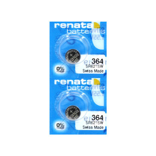 RENATA瑞士364手表电池SR621SW适用DW卡西欧天梭1853飞亚达浪琴CK依波卡地亚女原装进口纽扣电子通用型号更换
