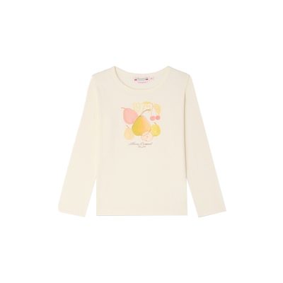 【新品】2025秋冬女大童“1975”水果休闲T恤衫Bonpoint童装
