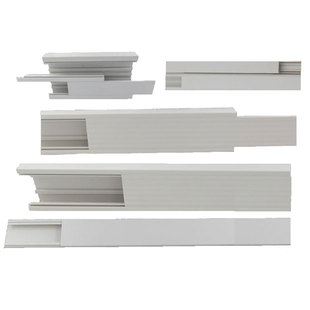 鸿雁室内明装PVC线槽办公实验室医院配线槽双层阻燃布线槽86/120