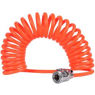 PU弹簧气管软管空压机弹簧管气泵耐高压伸缩软管螺旋风管带接头