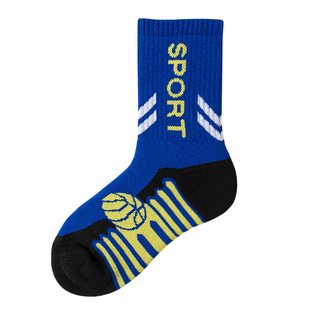 儿童袜子冬款加厚加绒纯棉保暖6-8-10岁男童中长筒无骨冬季毛圈袜