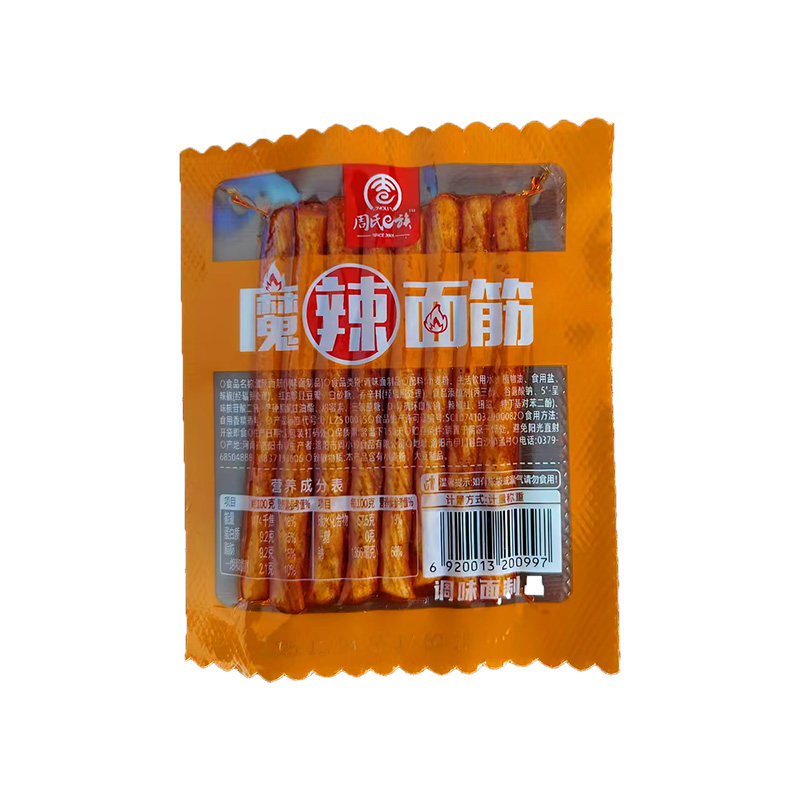 周氏e族魔辣面筋麻辣辣条零食