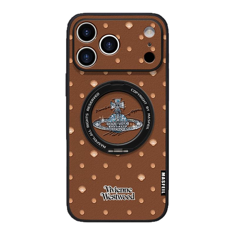 ZHIZHE×复古土星适用iPhone17Promax手机壳新款ip15磁吸带支架苹果16Pro套Ho5支点豹纹高级13pm全包冬