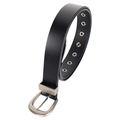 ttelen.匕首尾饰真皮皮带