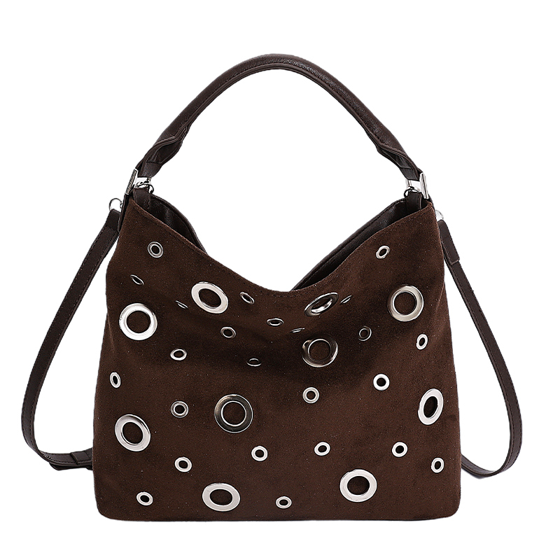 韩系小众设计托特包包女2025新款秋冬单肩斜挎包高级感手提水桶包