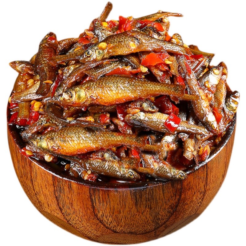 湖南特产柴火鱼干火培小鱼仔小毛毛鱼辣椒酱瓶装即食香辣下饭菜