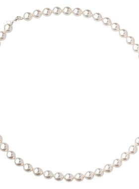 玻璃钢白色珍珠项链锁骨链