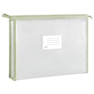 小学生用科目分类学科袋初中生加厚a4考试专用透明文件袋拉链式手提补习袋作业袋资料书本收纳袋子补课文件包