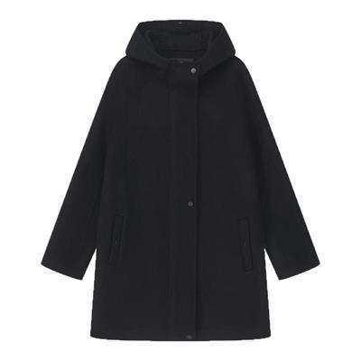 原创设计男士休闲简约连帽羊绒